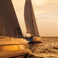 Deux Dufour 41 devant Belle Ile