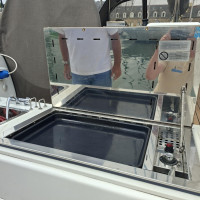 Grande plancha et évier pour cuisiner en extérieur et régaler tous les convives