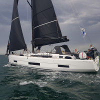 Premiers essais du Dufour 470 avec l'équipe technique Iloria
