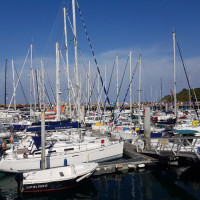 Groix port de plaisance Port Tudy sous le soleil