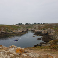 Groix bateau dans une petite ria