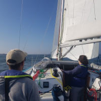 Première sortie en mer pour essais du RM 970 entre Groix et Lorient